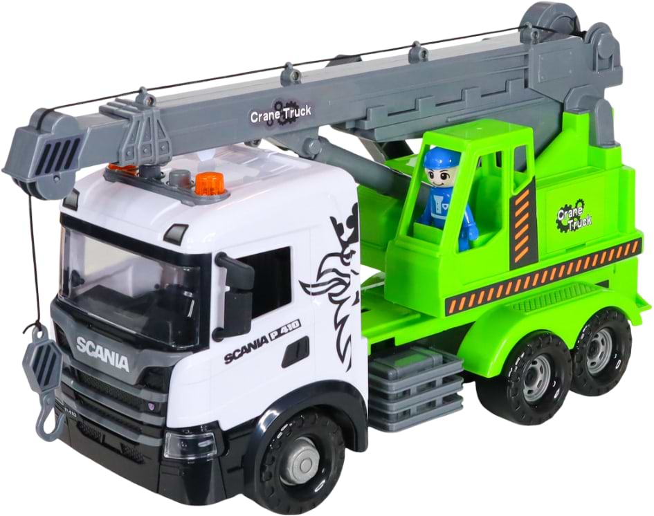 Наземна спецтехніка TechnoDrive Mid Truck – АВТОКРАН SCANIA (світло, звук) (3006KS)